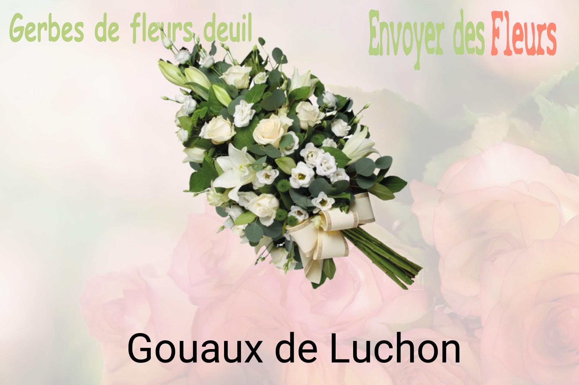 Gerbe de fleurs de deuil livrée à Gouaux-de-Luchon